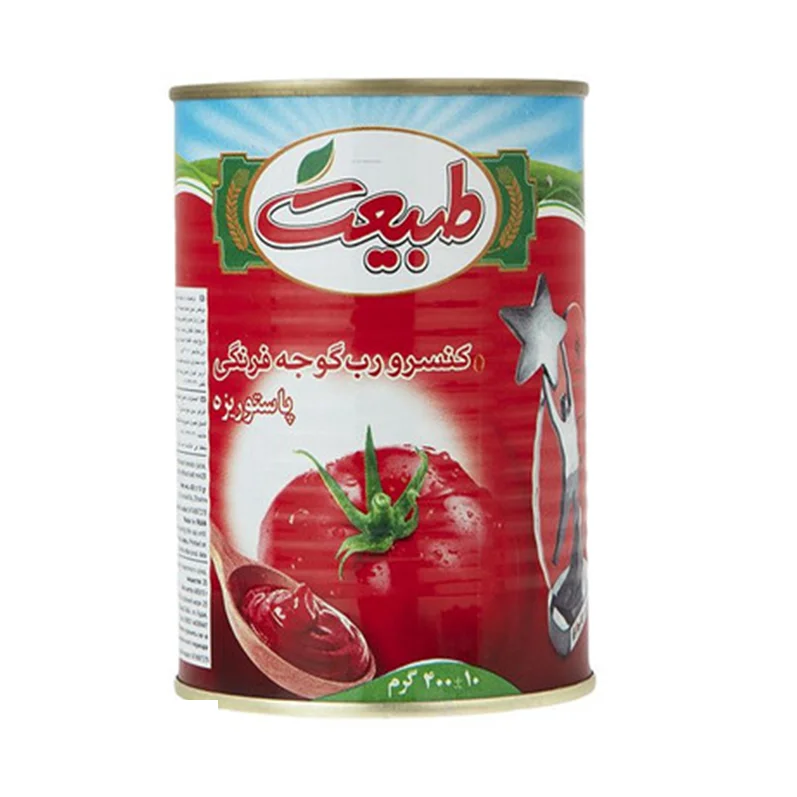 کنسرو رب گوجه فرنگی طبیعت مقدار 400 گرم